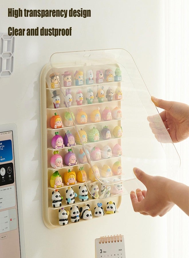 WMM حافظة عرض شفافة لشخصيات الميني فيجر، صندوق عرض شخصيات مثبت على الحائط، خزانة عرض متعددة الطوابق لشخصيات الميني فيجر مناسبة لجمع الشخصيات العمل تحت 1.57 بوصة - Image 4