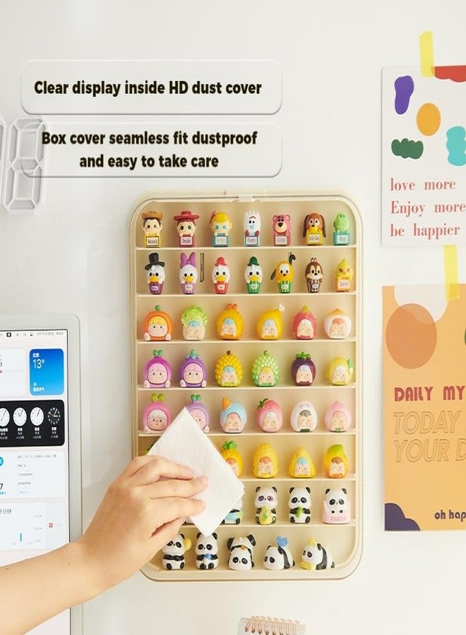 WMM حافظة عرض شفافة لشخصيات الميني فيجر، صندوق عرض شخصيات مثبت على الحائط، خزانة عرض متعددة الطوابق لشخصيات الميني فيجر مناسبة لجمع الشخصيات العمل تحت 1.57 بوصة - Image 5