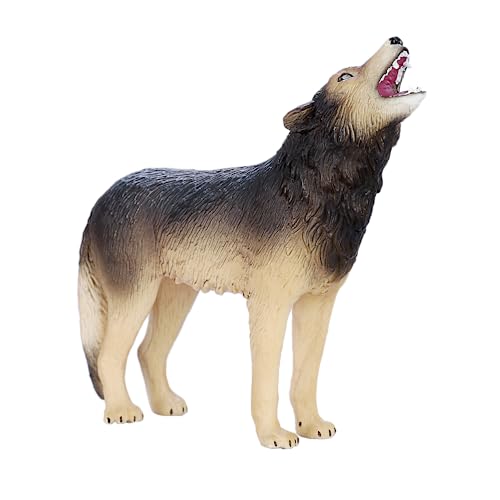 MOJO Timber Wolf (Howling) Realistic International Wildlife Hand Painted Toy Figurine - Image 4