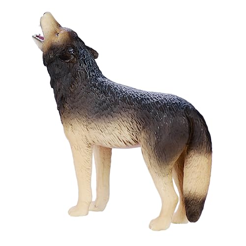 MOJO Timber Wolf (Howling) Realistic International Wildlife Hand Painted Toy Figurine - Image 3