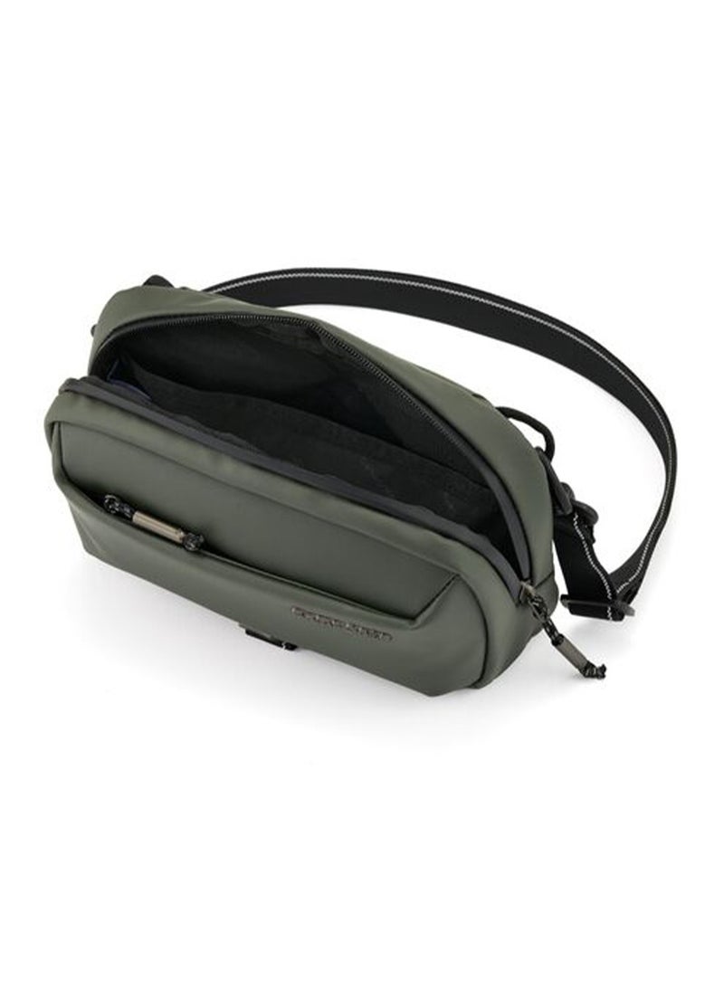 Samsonite Urbanix Crossbody Bag, 100% Polyester, Olive Green|Antimicrobial Treated Lining|Comfortable Design|Lightweight & Durable|RPET|Adjustabls Strap - 3 Years International Warranty - Image 5