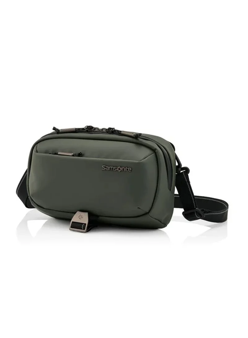 Samsonite Urbanix Crossbody Bag, 100% Polyester, Olive Green|Antimicrobial Treated Lining|Comfortable Design|Lightweight & Durable|RPET|Adjustabls Strap - 3 Years International Warranty