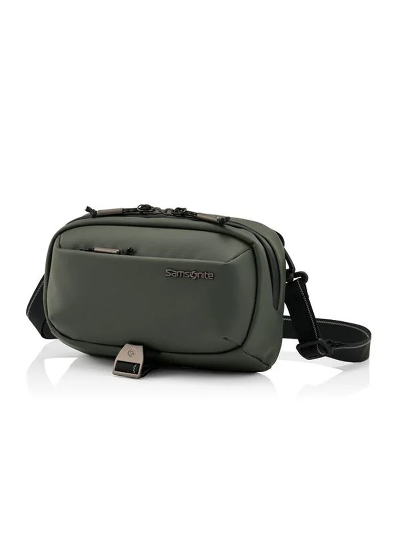 Samsonite Urbanix Crossbody Bag, 100% Polyester, Olive Green|Antimicrobial Treated Lining|Comfortable Design|Lightweight & Durable|RPET|Adjustabls Strap - 3 Years International Warranty - Image 1