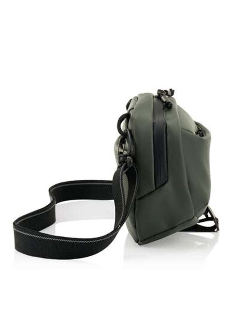 Samsonite Urbanix Crossbody Bag, 100% Polyester, Olive Green|Antimicrobial Treated Lining|Comfortable Design|Lightweight & Durable|RPET|Adjustabls Strap - 3 Years International Warranty - Image 3