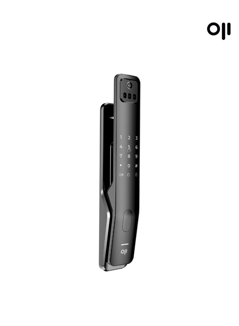 أوجي سمارت Oji FaceLock Vision Smart Lock with Facial Recognition, Palm-Vein Recognition, Fingerprint, RFID, PIN Code, or Mechanical Key, HD Video Door Viewer, Oji Smart App Control, Access Management - Image 2