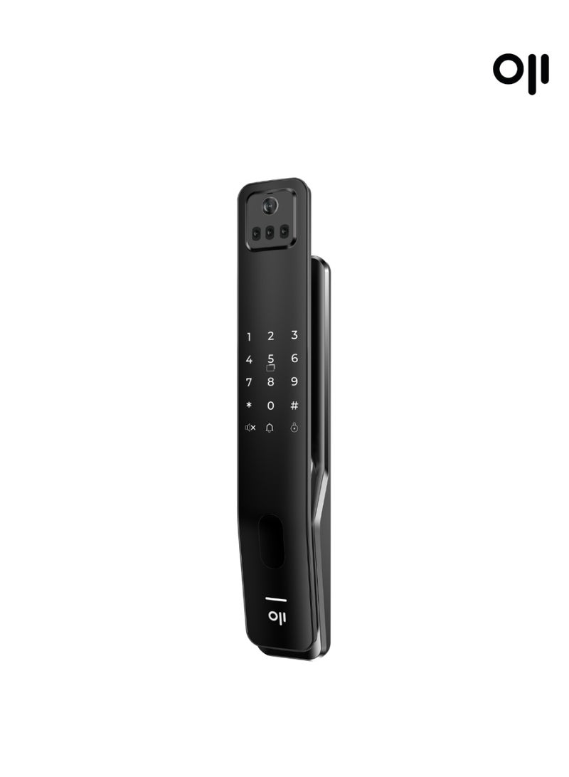 أوجي سمارت Oji FaceLock Vision Smart Lock with Facial Recognition, Palm-Vein Recognition, Fingerprint, RFID, PIN Code, or Mechanical Key, HD Video Door Viewer, Oji Smart App Control, Access Management - Image 3
