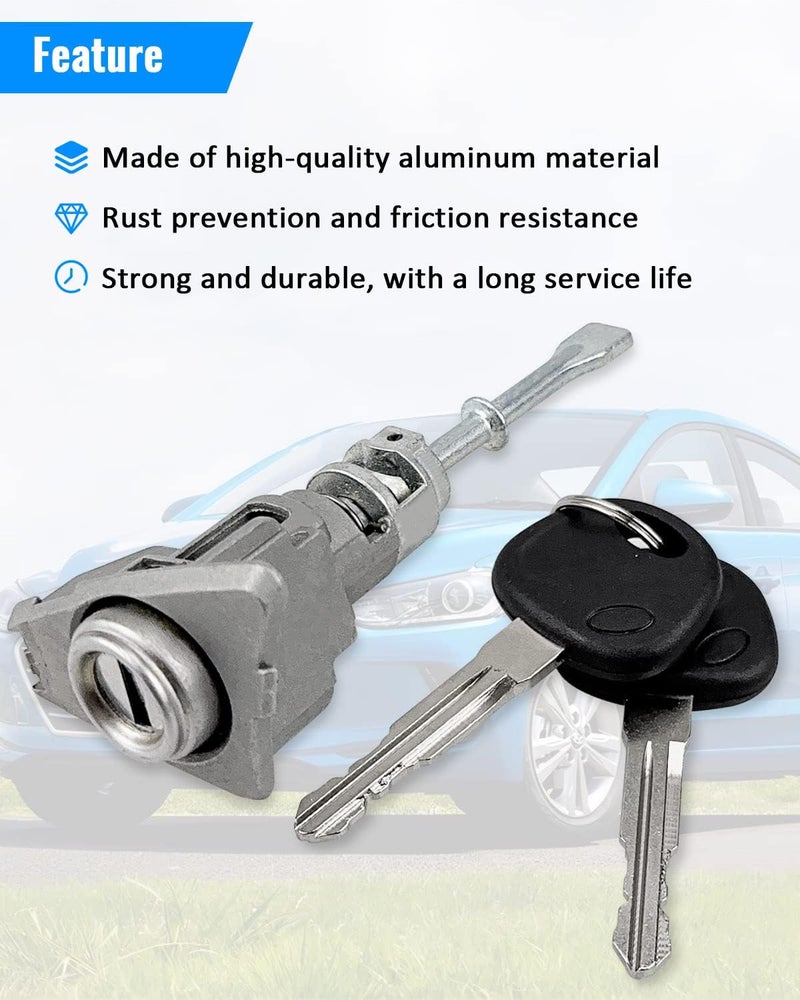 LANDSIN Front Door Lock Cylinder Set for Hyundai Elantra - Image 4
