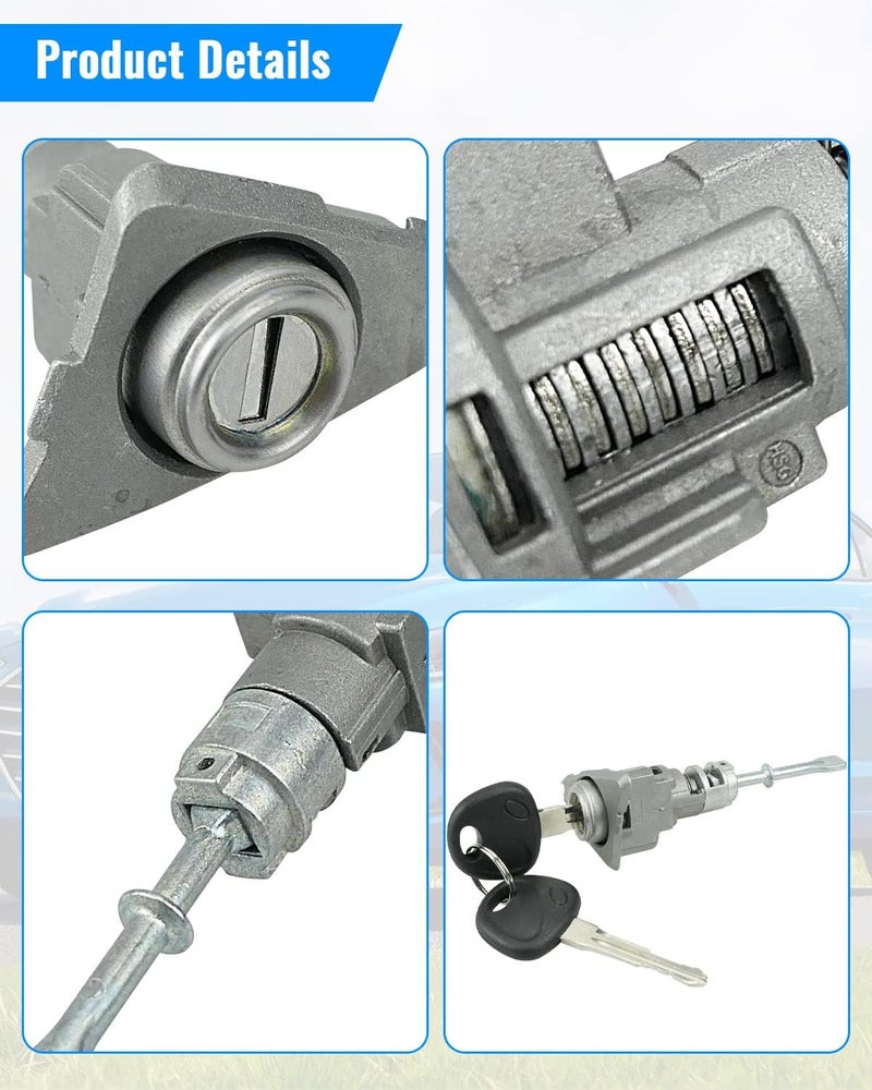 LANDSIN Front Door Lock Cylinder Set for Hyundai Elantra - Image 5