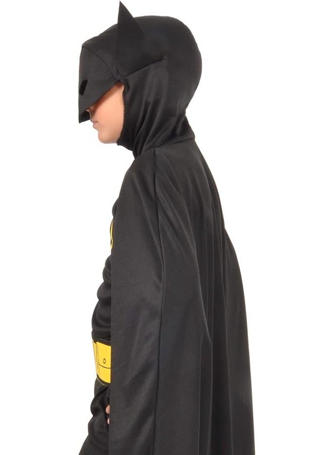 Ciao Batman Kids Costume 5-7 Years | Official DC Comics Superhero Outfit with Cape, Headpiece, Jumpsuit & Belt - Image 2