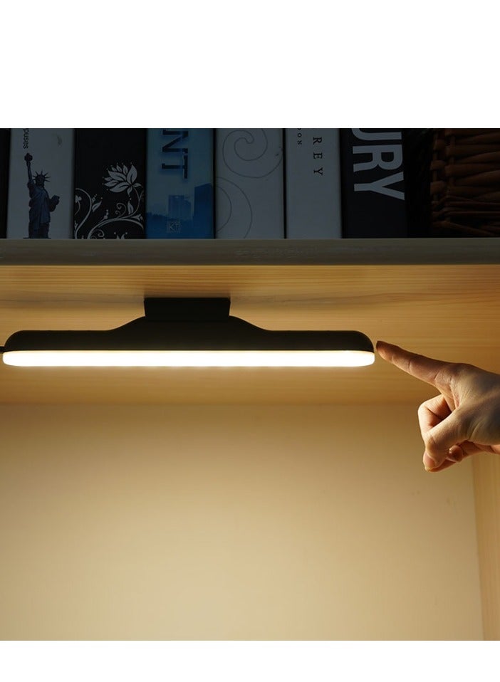 Denx Magnetic Desk Lamp Cool Dead Lamp Dormitory Lamp Eye Protection Lamp LED Study Lamp USB Rechargeable Reading Lamp College Student Desk Lamp-Color:32cm Without Switch/White - Image 1