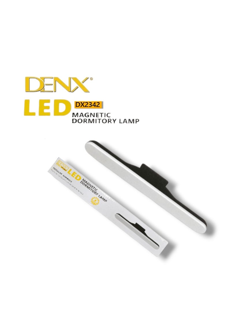 Denx Magnetic Desk Lamp Cool Dead Lamp Dormitory Lamp Eye Protection Lamp LED Study Lamp USB Rechargeable Reading Lamp College Student Desk Lamp-Color:32cm Without Switch/White - Image 3