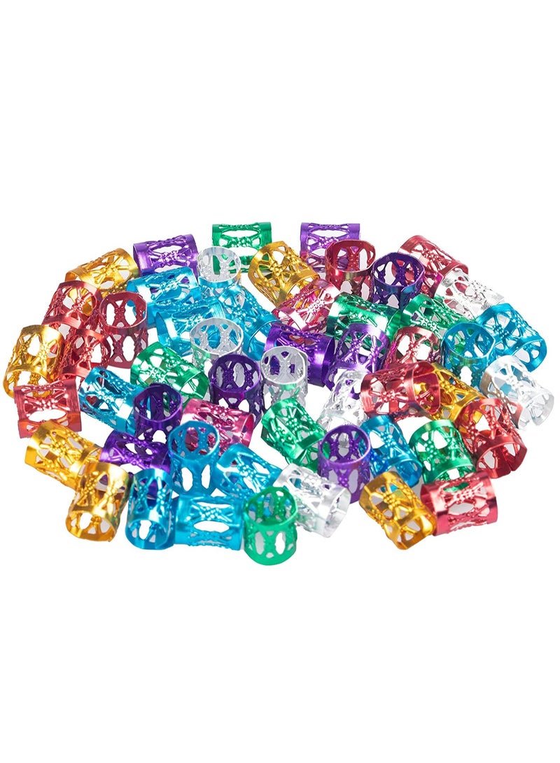 أوريتي 100 قطعة من خرزات دريدلوك الألومنيوم المعدنية - Image 1