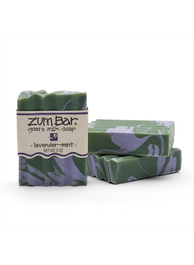 Indigo Wild Zum Bar Goat's Milk Soap - Lavender-Mint - 3 oz (3 Pack) - Image 1