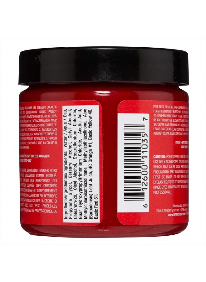 Manic Panic Rock N Roll Red Hair Dye - Classic High Voltage - Semi Permanent Warm, Vibrant Red Hair Color - Vegan, PPD And Ammonia-free (4oz) - Image 2