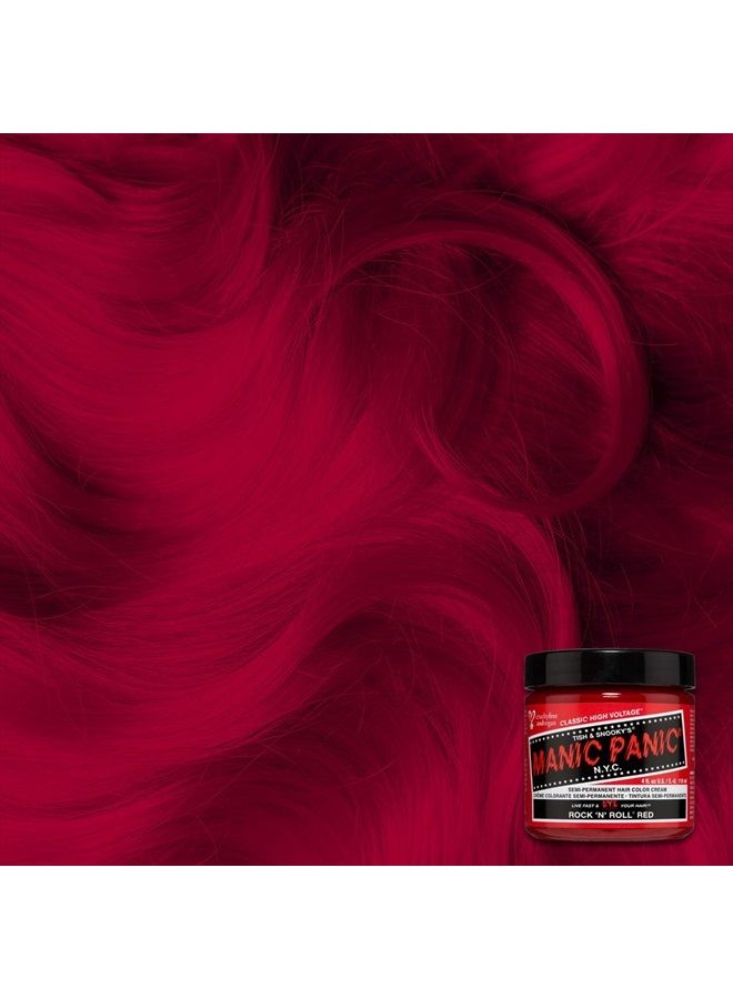 Manic Panic Rock N Roll Red Hair Dye - Classic High Voltage - Semi Permanent Warm, Vibrant Red Hair Color - Vegan, PPD And Ammonia-free (4oz) - Image 3