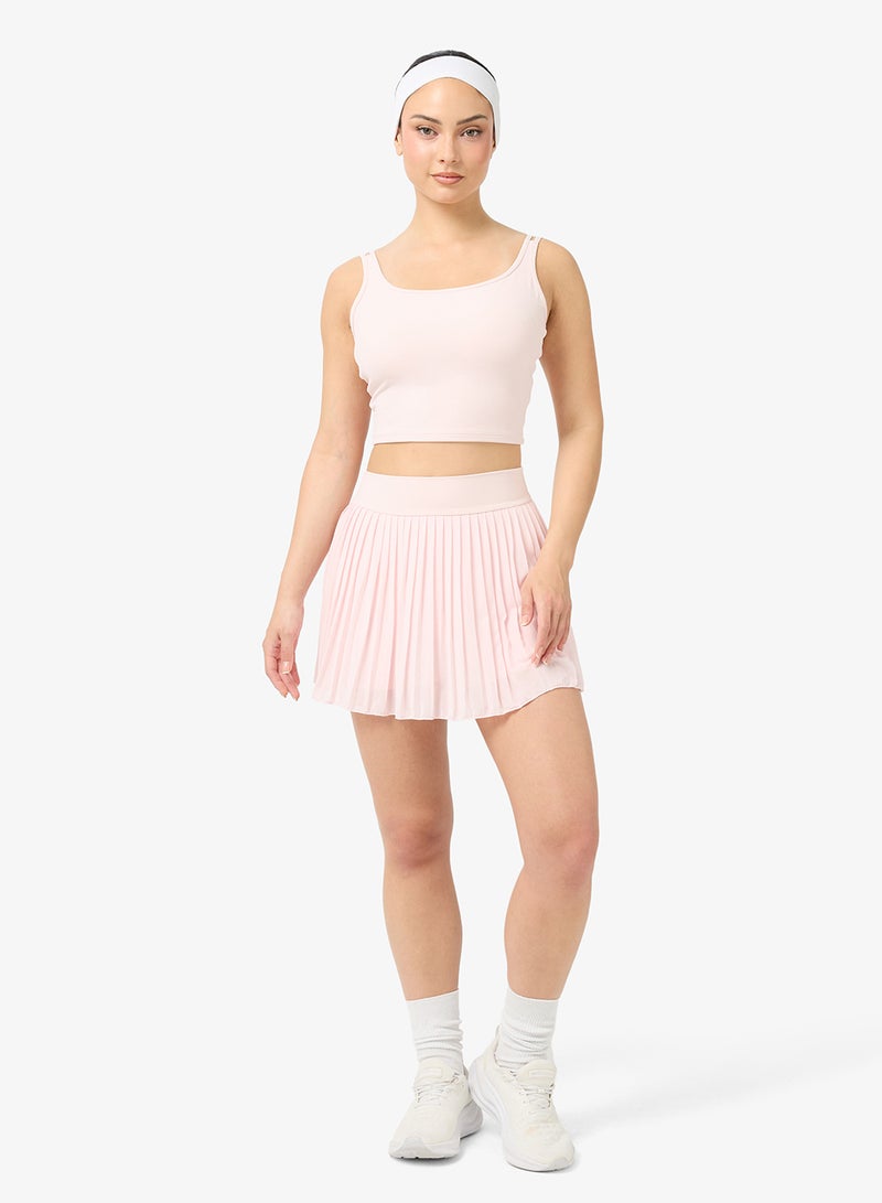 FRWD Soft Touch Scoop Neck Tank Top & Pleated Tennis Skirt Set - Image 1