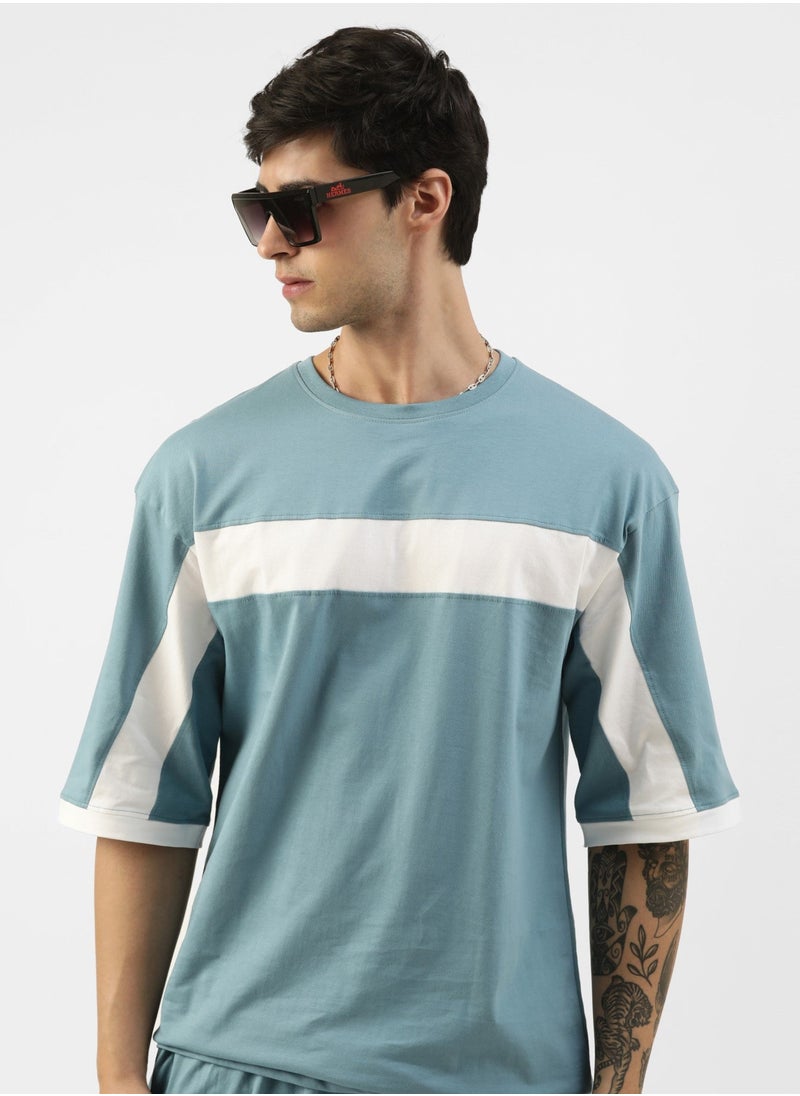 Men Half sleeve Round Neck Blue Cotton T-shirt - pzsku/Z34ED5FB73A080A7E7CC5Z/45/_/1738928753/f3c18d61-c3f1-41b7-86f5-4d06f5a116f0