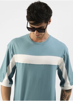 Men Half sleeve Round Neck Blue Cotton T-shirt - pzsku/Z34ED5FB73A080A7E7CC5Z/45/_/1738928814/e1a6c42a-0807-4a3c-b1a6-3d8ef016e6d6