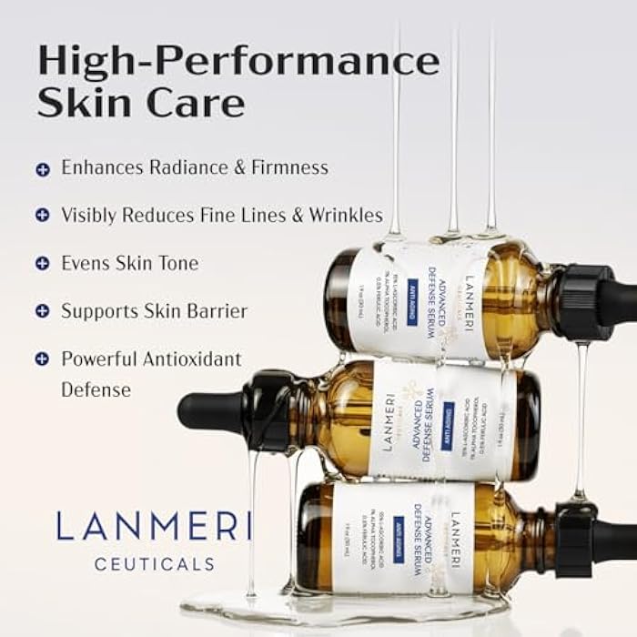 Lanmeri Ceuticals 15% Vitamin C + E + Ferulic Serum: Advanced Antioxidant Defense Formula with 1% Vitamin E & 0.5% Ferulic Acid – High-Stability Vitamin C Serum (1 fl oz) - Image 4