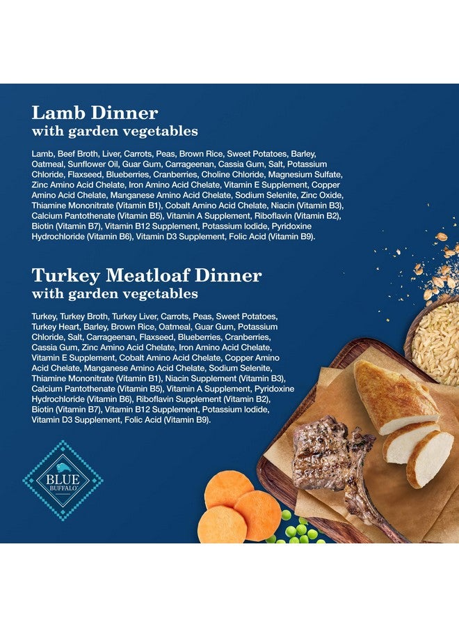 بلو بافلو طعام الكلاب الرطب من بلو بافالو هوم ستايل ريسيب، مصنوع من مكونات طبيعية، عبوة متنوعة من الديك الرومي ولحم الضأن، علب سعة 12.5 أونصة (6 عبوات، 3 من كل عبوة) - Image 5
