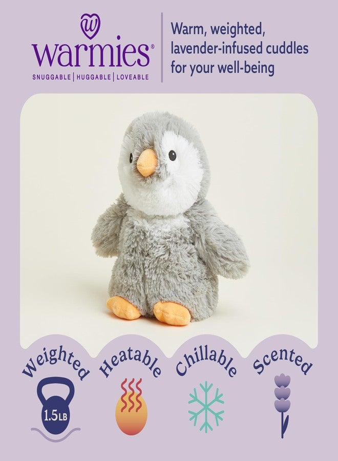 warmies Microwavable & Weighted Stuffed Animals, Penguin - Heated Stuffed Animal Plushie for Warmth & Comfort - Cute Soft Plush Toys for Adults & Children (Boys, Girls, Babies & Toddlers) - Image 2