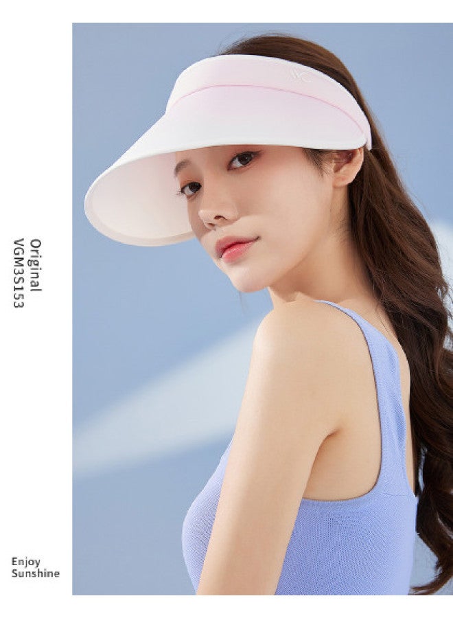 VVC Gradient Color Outdoor Uv Protection Beach Visor Hat Couple Sun Hat Versatile Sun Cap - Image 1
