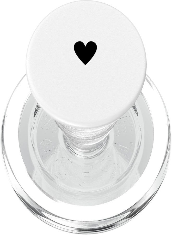 PopSockets Phone Grip – Heart PopSocket - B&W Heart PopSockets PopGrip for MagSafe - Image 1