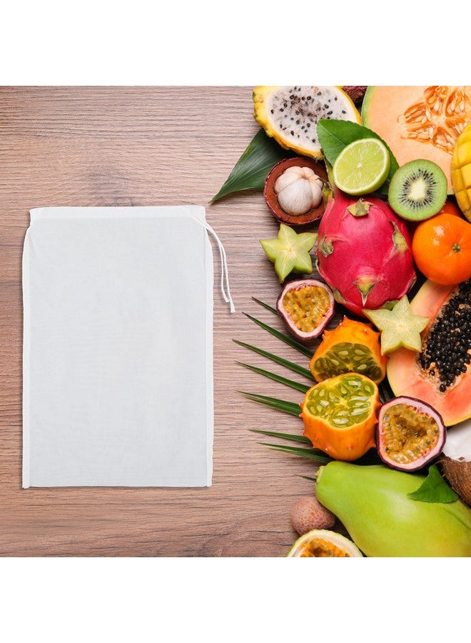 WLLHYF 4 Pack Nylon Nut Milk Bag 8 × 12 Inches Fine Mesh Cheese Cloth Multiple Usage Reusable Food Strainer Professional Cold Brew Filter for Straining Juice Coffee Yogurt Tea (Nylon, 12×8 In) - Image 5