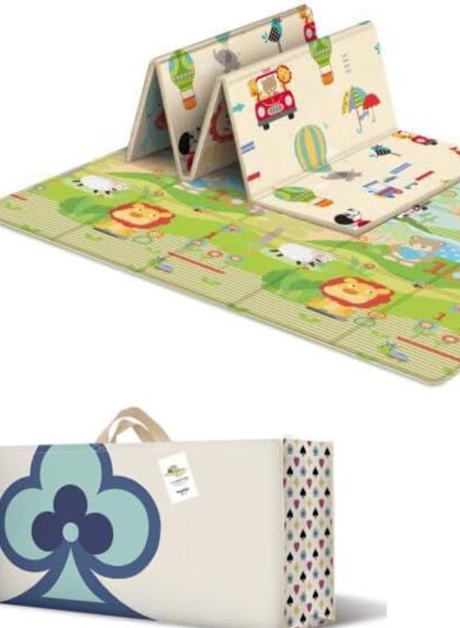 Foldable Baby Play Mat Waterproof Non-Slip Cotton Playmat for Kids Toddlers Babies Double Sided Large Baby Mat for Floor Play 150 to 180cm Easy to Clean Use Indoor and Outdoor - Image 5