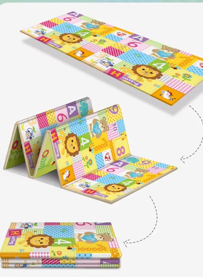 Foldable Baby Play Mat Waterproof Non-Slip Cotton Playmat for Kids Toddlers Babies Double Sided Large Baby Mat for Floor Play 150 to 180cm Easy to Clean Use Indoor and Outdoor - Image 4