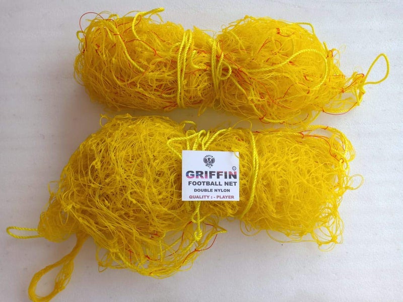 Double Outdoor Football Net for Sports Practice - Men and Women Professional Soccer Net - Heavy Duty Nylon