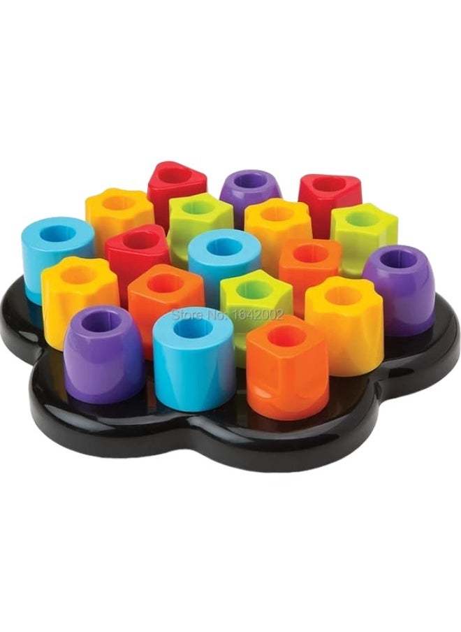 Tots First Chunky Pegs & Pegboard for Developing Motor Skills 3D Puzzles Bricks Palace Toy pegs Kits Educational Toy For Kids