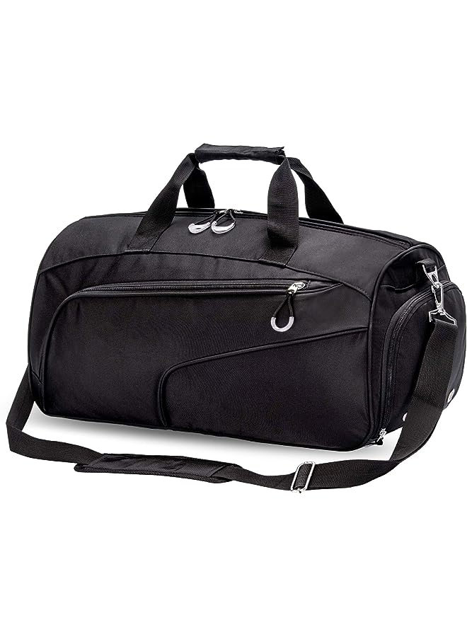 PROMASS Sports Gym Bag with Shoes Compartment &Wet Pocket Gym Duffel Bag Overnight Bag for Men and Women - Image 1