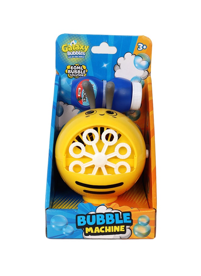 Galaxy Toys Bee Bubble Machine With 60ml Bubble Solution  - Image 1
