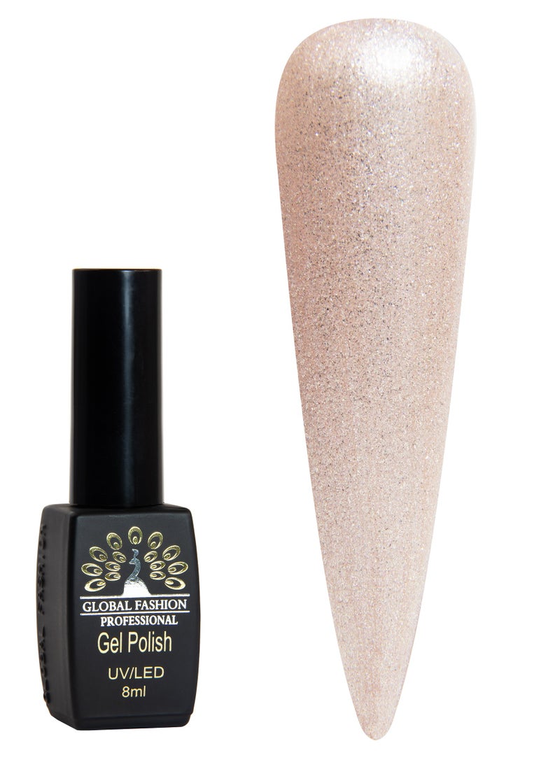 GLOBAL FASHION Global Fashion Black Elite Gel Polish | 132 Colors of Long-Lasting Elegance - 8ml | 380  - Image 1