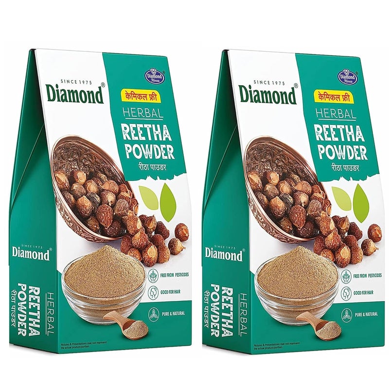 Diamond Herbal Reetha Powder  Chemical Free 150gPack of 2 - Image 1