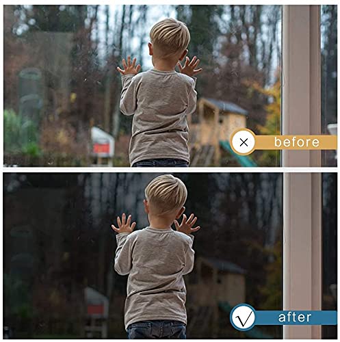 COSMOS STARÂ™ One Way Mirror Privacy Window Film Daytime Privacy Film,Heat Control Anti UV Reflective Window Tint for Home and Office (20"x100" Inches, Silver Black Film)-Self-Adhesive - Image 3