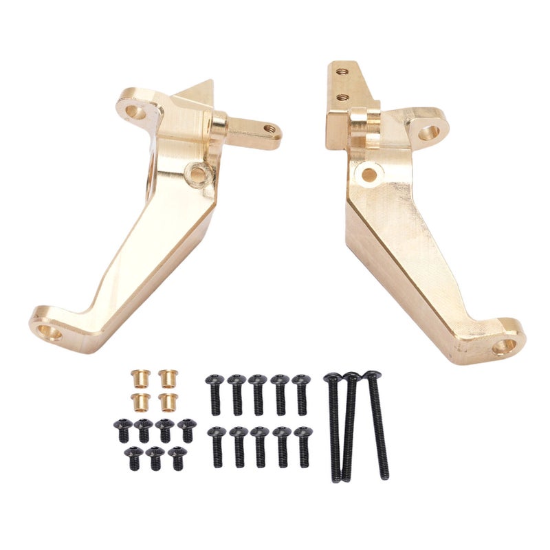 RC Caster Block C Hubs Fit for AXIAL 1/8 RC Car Brass Left Right Steering Caster Mount C Hub Carrier for RC Accessories - Image 1