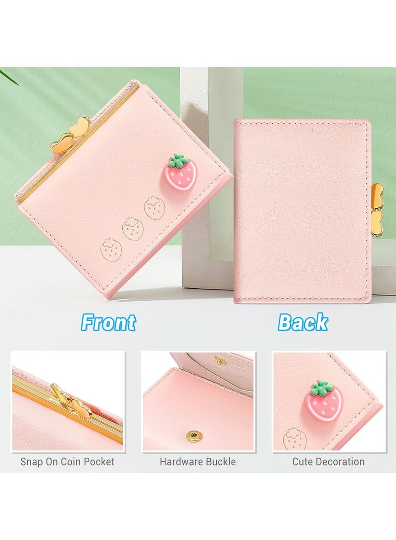 Wallet Lady, RFID-Blocking Compact Tri-Fold PU Leather Card Holder Wallet with Coin Pocket and ID Window, Suitable for Women, Ladies, Teens, and Girls - Image 4