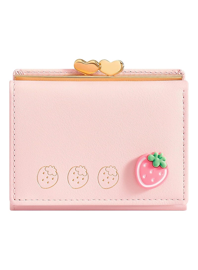 Wallet Lady, RFID-Blocking Compact Tri-Fold PU Leather Card Holder Wallet with Coin Pocket and ID Window, Suitable for Women, Ladies, Teens, and Girls - Image 1