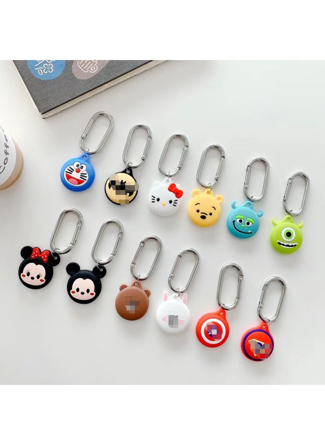 Generic - For Apple Airtags Tracker Anti-lost Device Locator Hook Soft Airtag Protective Cover Cartoon Silicone-Color:2-Applicable Model:Apple Airtag Tracker - Image 1