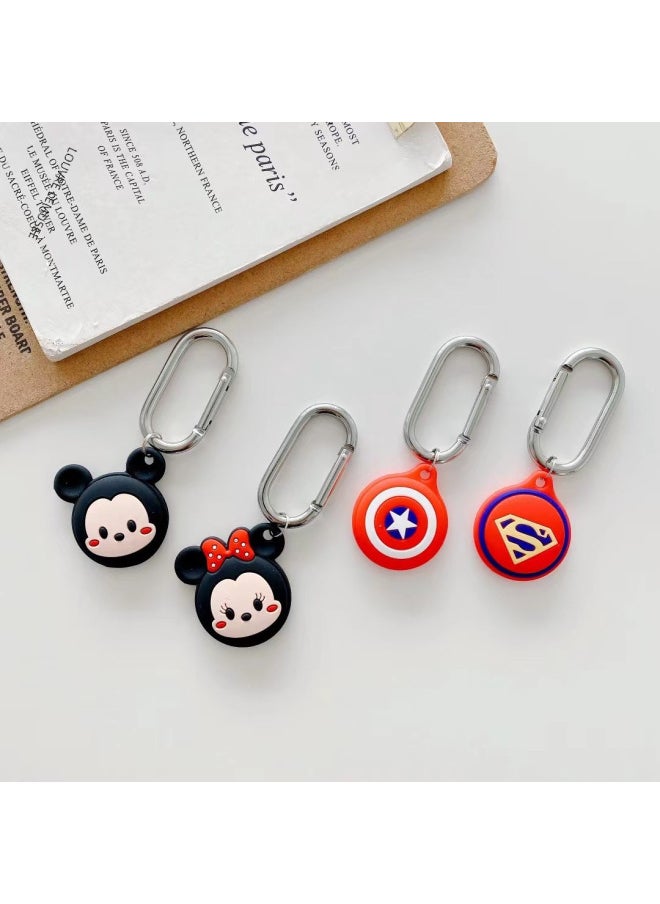 Generic - For Apple Airtags Tracker Anti-lost Device Locator Hook Soft Airtag Protective Cover Cartoon Silicone-Color:2-Applicable Model:Apple Airtag Tracker - Image 1