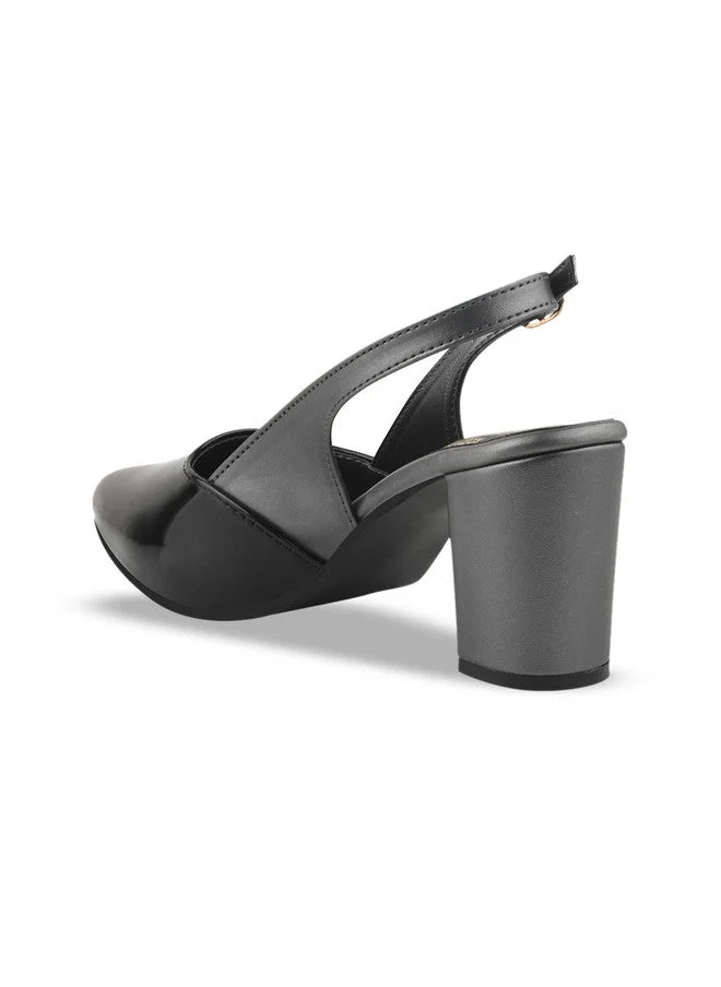 شوتوبيا Shoetopia Girls Pointed Toe Block Heel Pumps