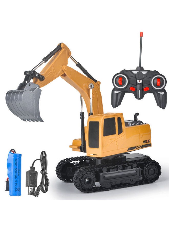 Children's Wireless Remote Control Excavator Alloy Toy 6 Channel Simulation 1:20 Big Gift Box Excavator Boy Gift-color:Sealed Color Box Packaging 【green】 Alloy Excavator-scale:Standard Single Battery - Image 3