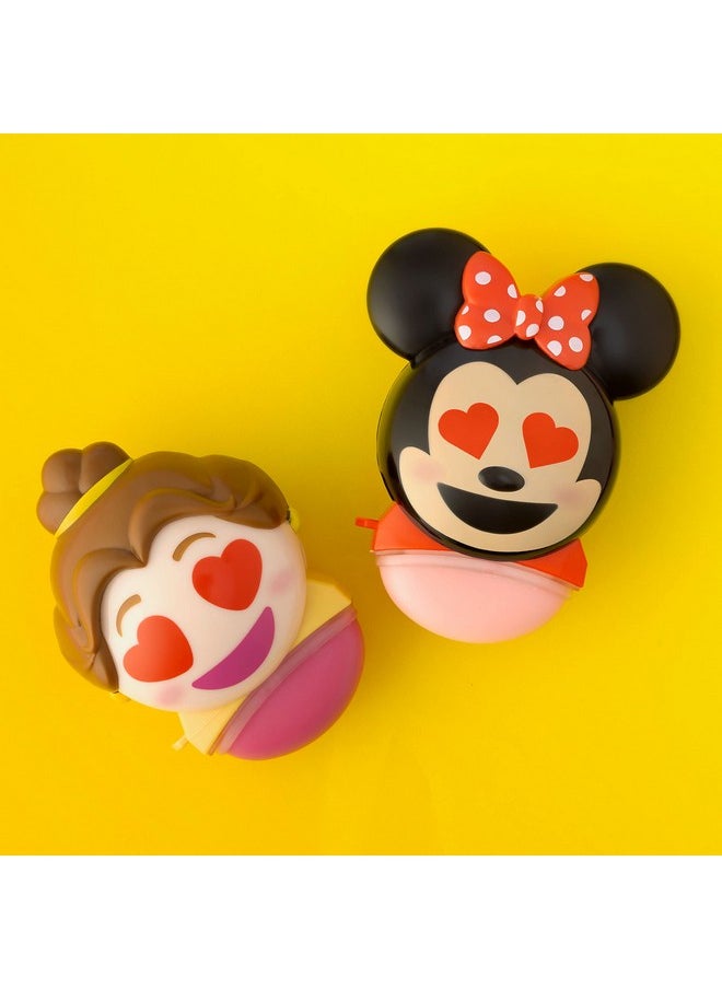 Lip Smacker Disney Minnie Mouse And Beauty And The Beast Belle Emoji Lip Balm Duo Flavored Strawberry Lemonade Bownade 2 Pack  - Image 3
