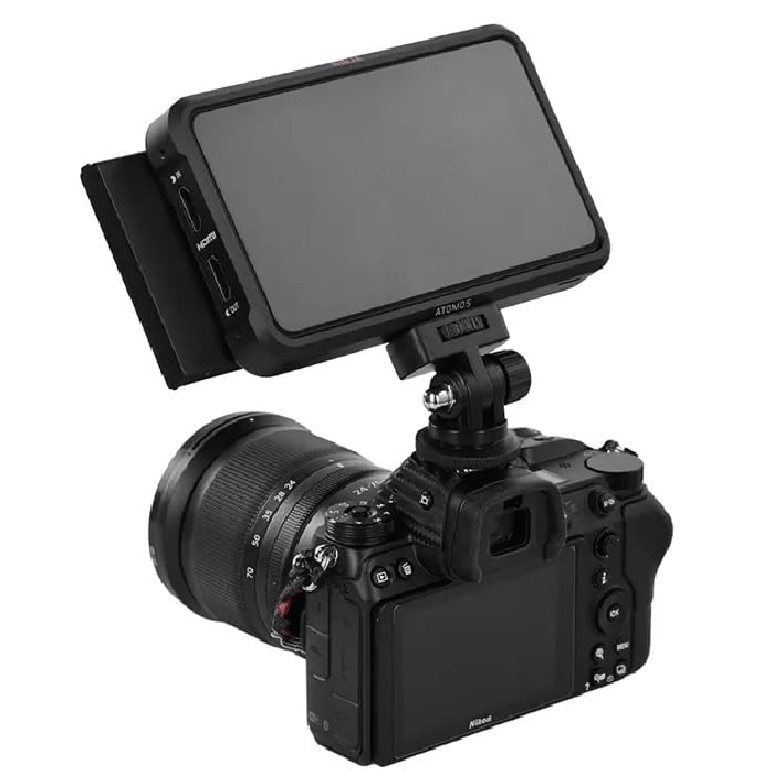 SHOPEE Adjustable Angle Pole Swivel Hot Shoe Mount 1/4" Screw Hot Shoe Mount Adapter for Mounting Video Camcorder Monitors (Pack of 1) - Image 4