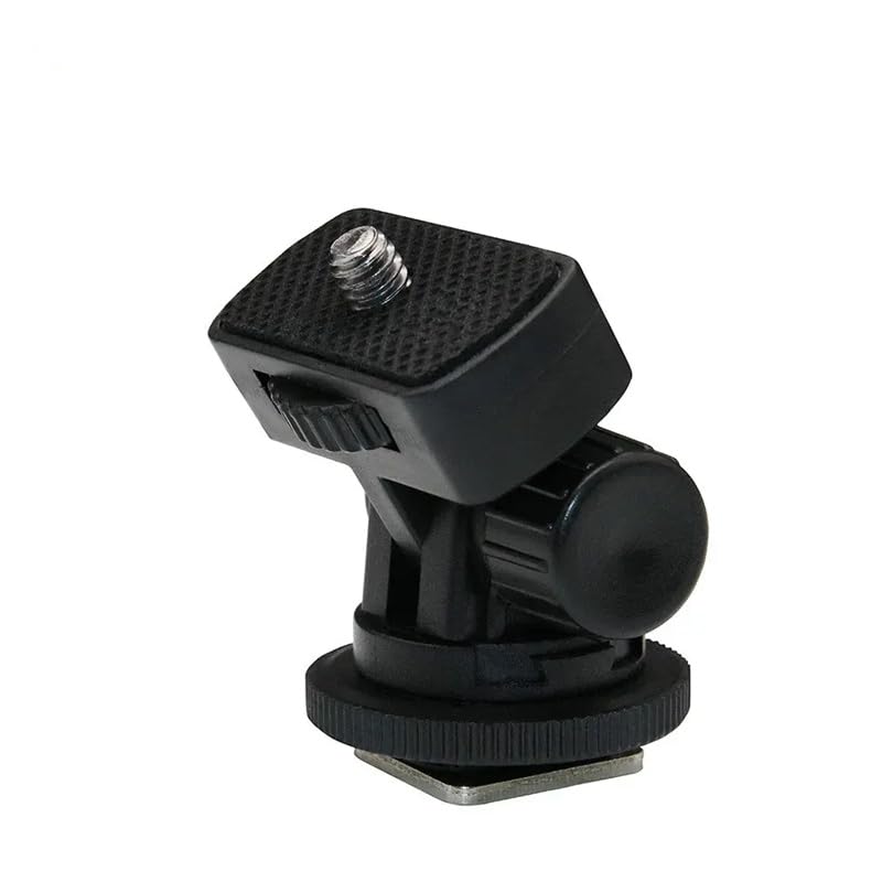 SHOPEE Adjustable Angle Pole Swivel Hot Shoe Mount 1/4" Screw Hot Shoe Mount Adapter for Mounting Video Camcorder Monitors (Pack of 1) - Image 2