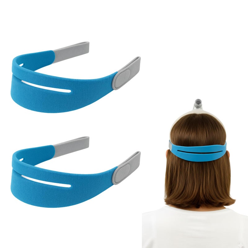 Lullapad 2 Pack Replacement Headgear Strap Compatible with Resmed AirFit/AirTouch N30i/P30i CPAP Nasal Pillows Mask - CPAP Parts & Accessories - Medium/Standard 2 Pack (Lullapad) - Image 1