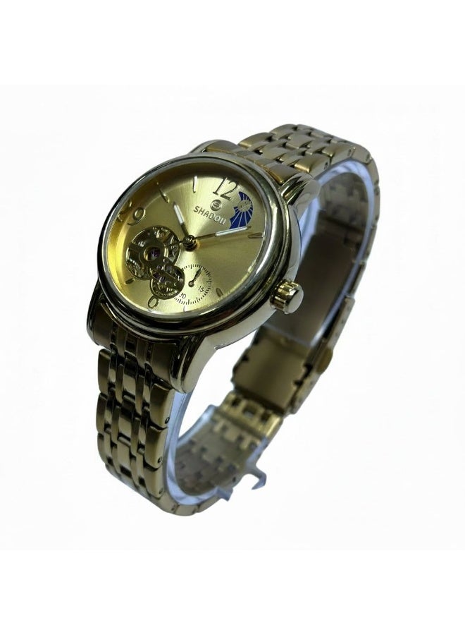 SHADOW Luna Grace AS81019 Automatic Women’s Watch Gold Stainless Steel Skeleton Dial Luxury Ladies Wristwatch - Image 2