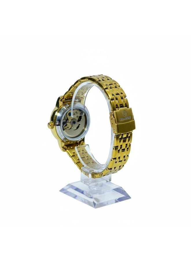 SHADOW Luna Grace AS81019 Automatic Women’s Watch Gold Stainless Steel Skeleton Dial Luxury Ladies Wristwatch - Image 3